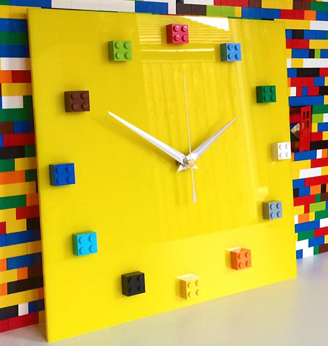 MOnki Stuff Handmade Lego Wall Clock Cool Stuff to Buy for Her