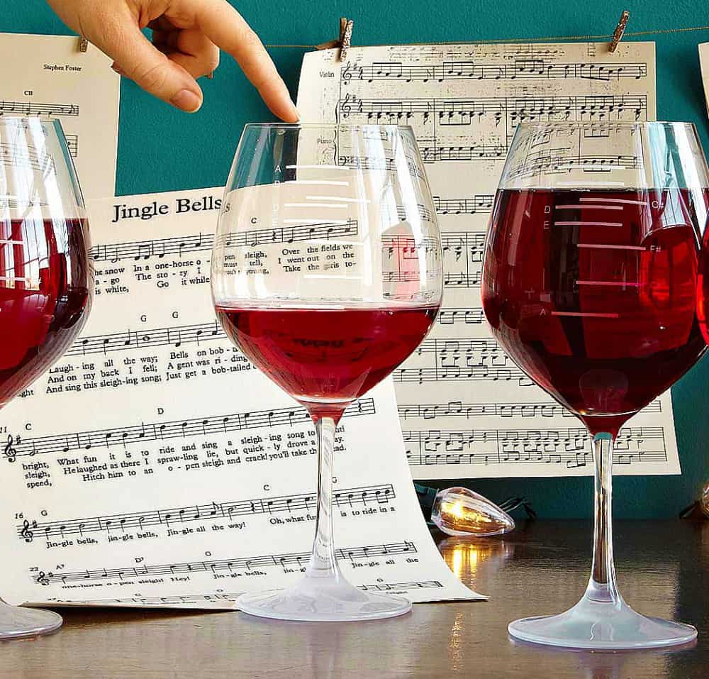 Major Scale Musical Wine Buy Cool Wine Glass