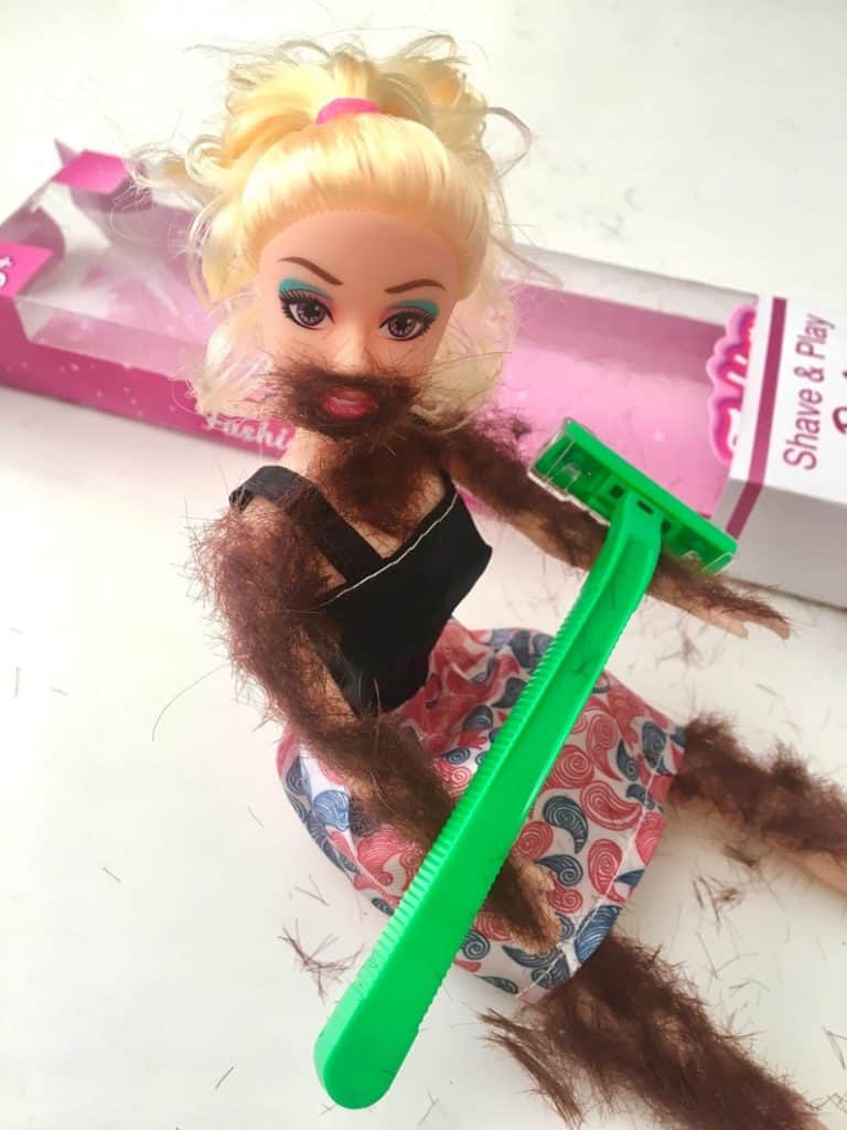 Original Shave and Play Barbie Hilarious Gag Gift Idea