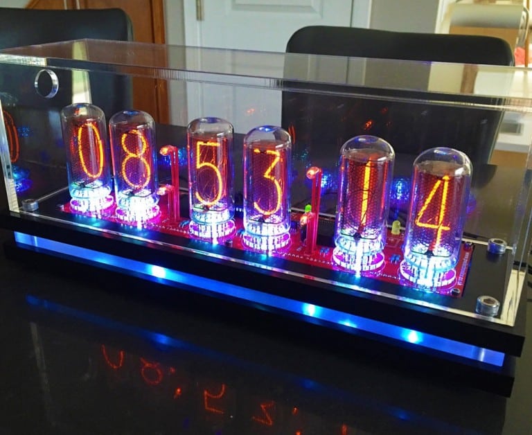 Pramanicin Outstanding IN18 Nixie Tube Clock Ultimate Geek Gift to Buy
