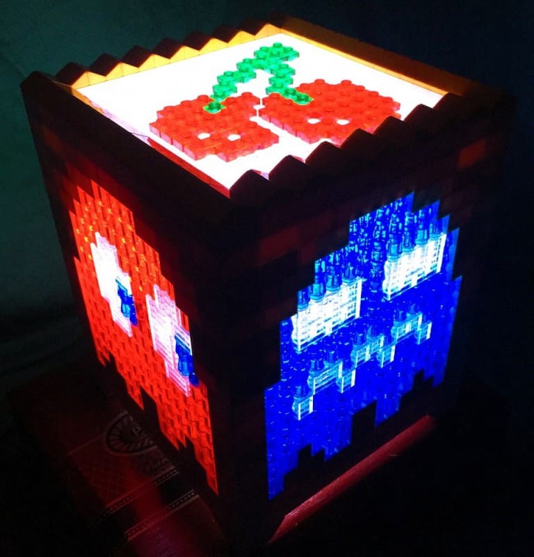 Pugs and Lego Pacman Lego Light Geek Lamp to Buy