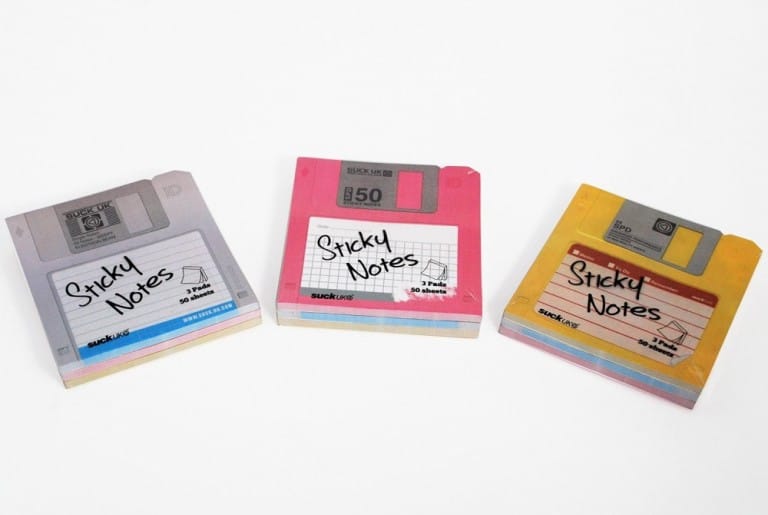 Suck UK Floppy Disk Sticky Notes Retro Memo