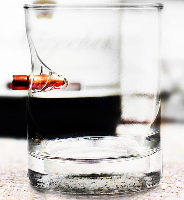 BenShot Shot Glass with Real Bullet Gift Idea For Him BenShot Shot Glass with Real Bullet Gift Idea For Him