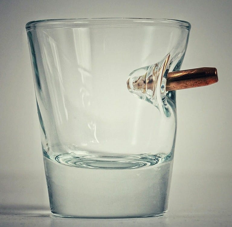 BenShot Shot Glass with Real Bullet Party Goer Must Haves