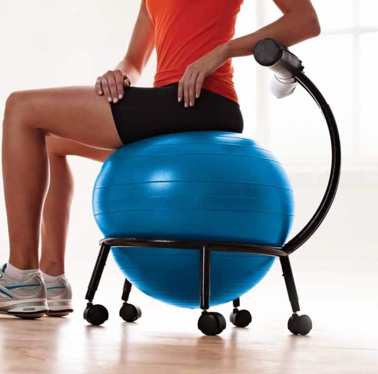 Gaiam Custom Fit Balance Ball Chair Multi Purpose Office Equipment