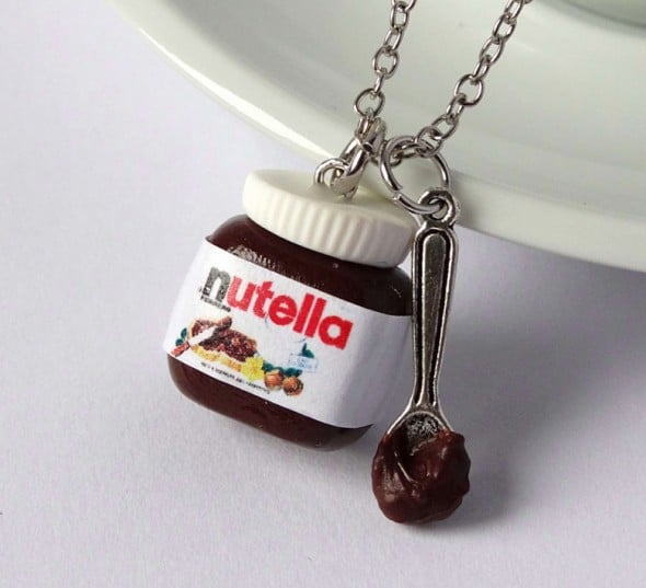 Shiny Stuff Creations Kawaii Nutella with Spoon Necklace Chocolate Lovers Must Have Shiny Stuff Creations Kawaii Nutella with Spoon Necklace Chocolate Lovers Must Have