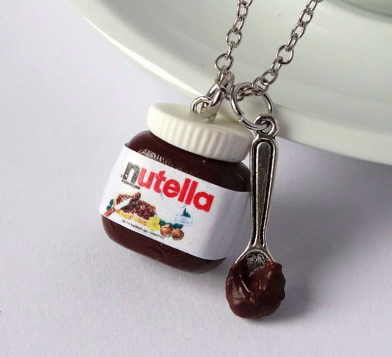 Shiny Stuff Creations Kawaii Nutella with Spoon Necklace Chocolate Lovers Must Have