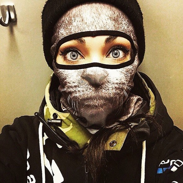 Teya Salat Animal Ski Mask Grey Cat Balaclava Teya Salat Animal Ski Mask Grey Cat Balaclava