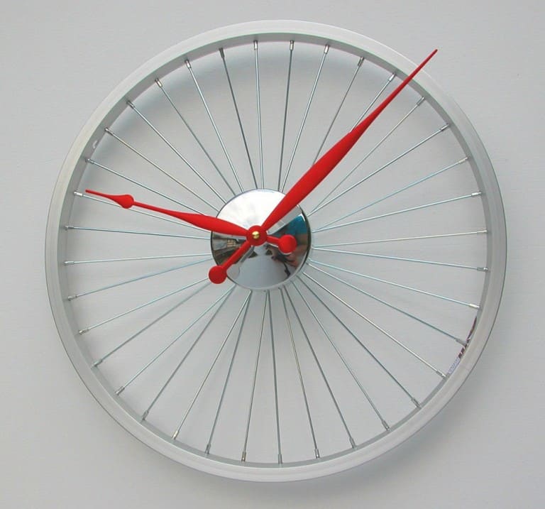 Vyconic Bicycle Wheel Clock Mancave Item to Buy