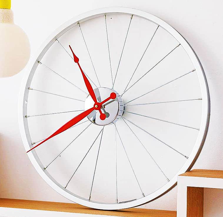 Vyconic Bicycle Wheel Clock Unique Gift Idea to Buy Mancave