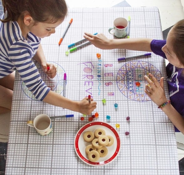Eat Sleep Doodle Doodle Cotton Tablecloth Gift Idea For Kids Eat Sleep Doodle Doodle Cotton Tablecloth Gift Idea For Kids