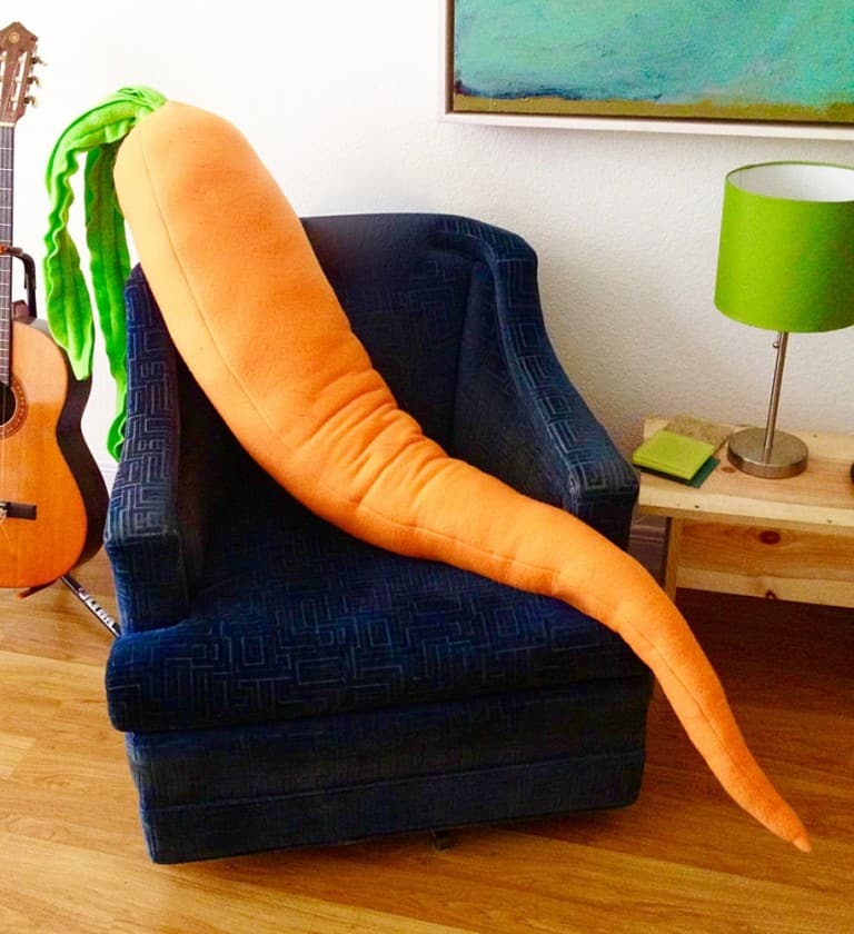 Jumbo Jibbles Giant Carrot Body Pillow Gift Idea For Her
