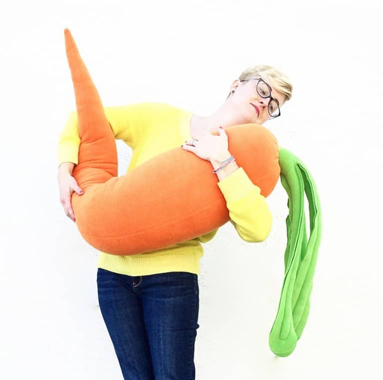 Jumbo Jibbles Giant Carrot Body Pillow Vegetarian Must Haves