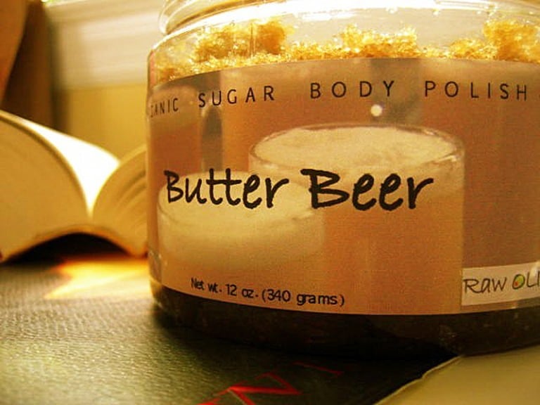 Raw Olive Butterbeer Organic Sugar Scrub Gift Idea For Her