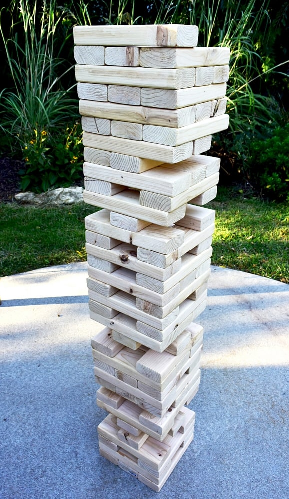 The Underground Shop Giant Jenga Lawn Game Fun Things To Have In a House Party