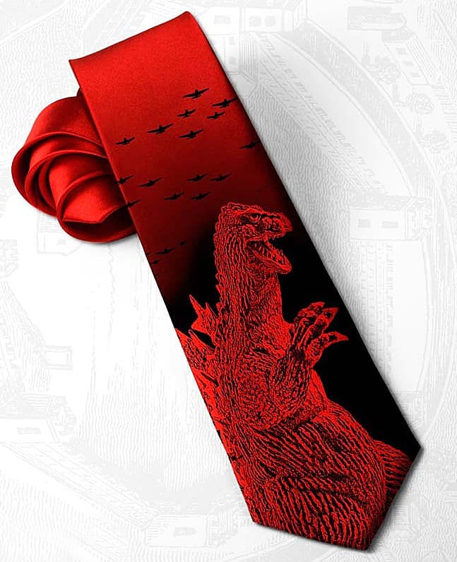 Tie Story Red Godzilla necktie Buy Men Clothing Accessory