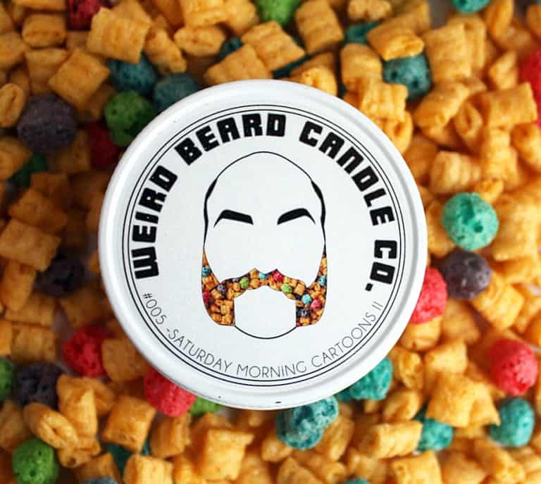 Weird Beard Candle Co. Cereal Scented Soy Candle Buy Unique Home Accessory
