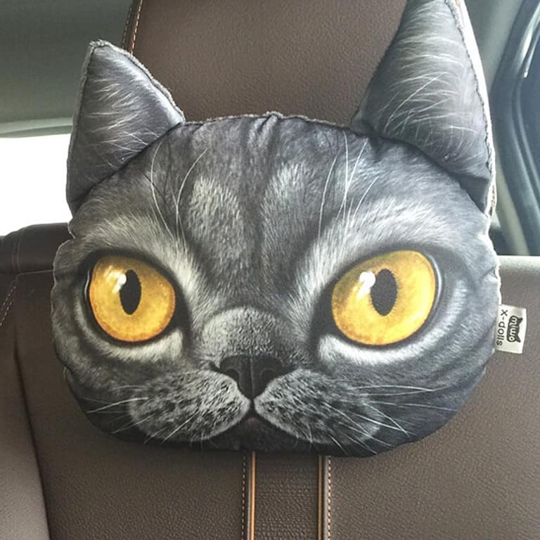 3D Cat Headrest Pillow Pet Owner Accesssory