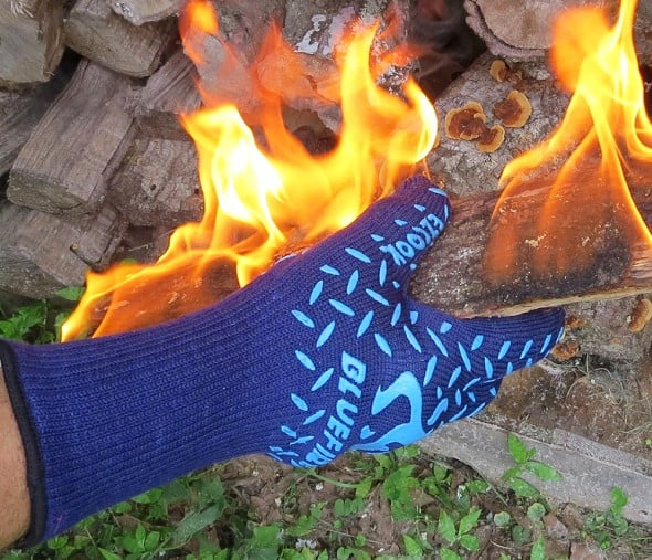 Blue Fire Pro Extreme Protection Gloves Gift Idea for Home Cooking Blue Fire Pro Extreme Protection Gloves Gift Idea for Home Cooking