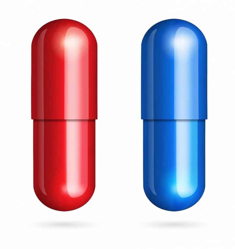 Dream Leaf Advanced Lucid Dreaming Supplement Red and Blue Capsule