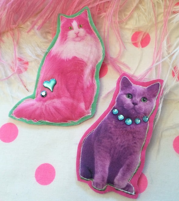I'm Your Present Neon Cats Badge Set Gift Idea For Her I’m Your Present Neon Cats Badge Set Gift Idea For Her