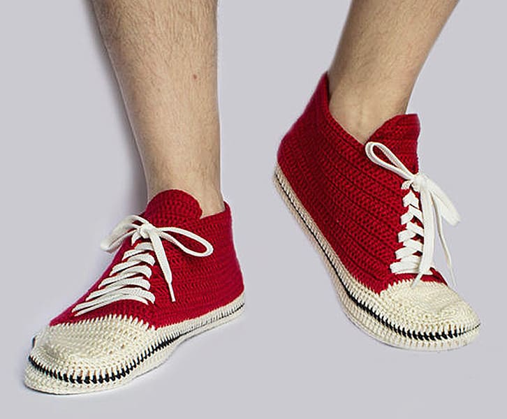 Knit and Leather Knitted Sneakers Unique Footwear