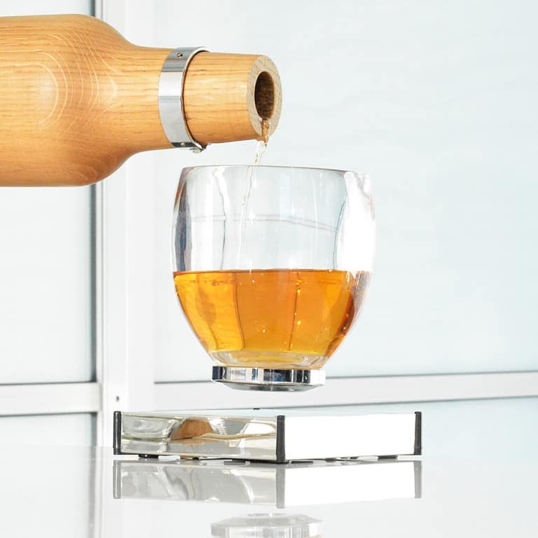 Oak Bottle Levitating Cup Awesome Gift Idea