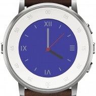 pebble time round smartwatch silver