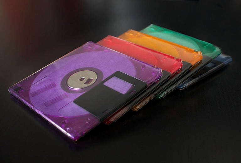 Techno Chic Floppy Disk Coasters House Warming Gift Idea