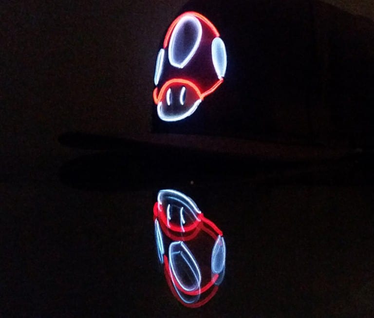 Twstd Glow Light Up Mushroom Hat Cool Head Accessory