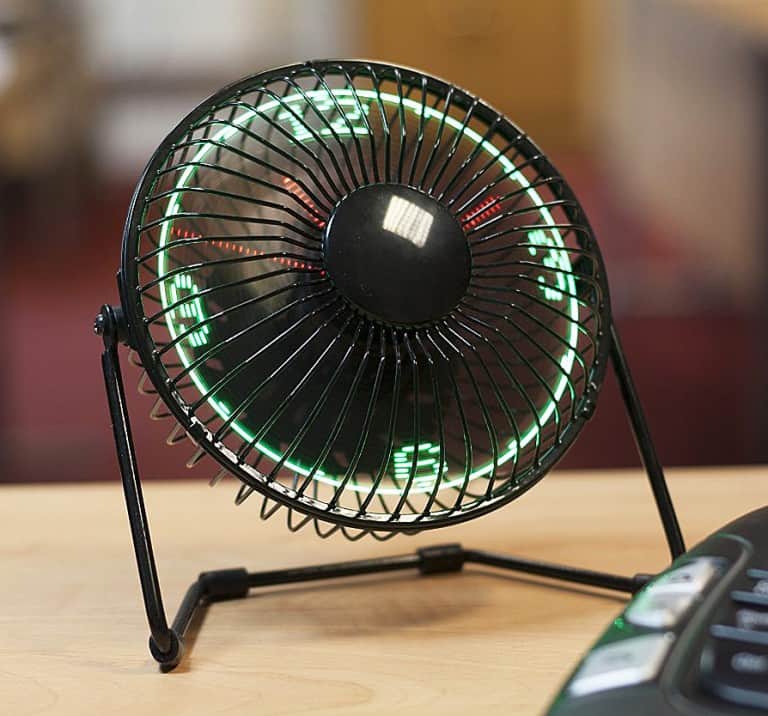 USB LED Clock Fan Gift Idea For Teenager