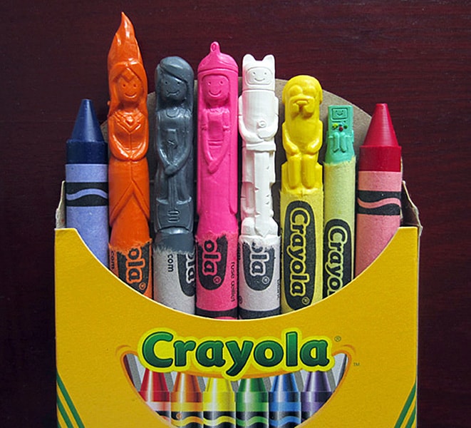 Wax Nostalgic Adventure Time Carved Crayons Gift Idea For Kids