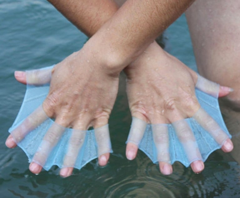 Webbed Fingers Swimming Gloves Gift Idea For Swimmer