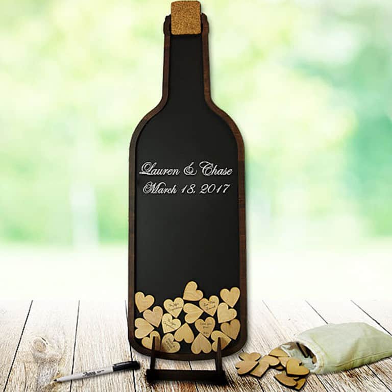 Coosa Designs Wine Bottle Guest Book Gift for Occasions