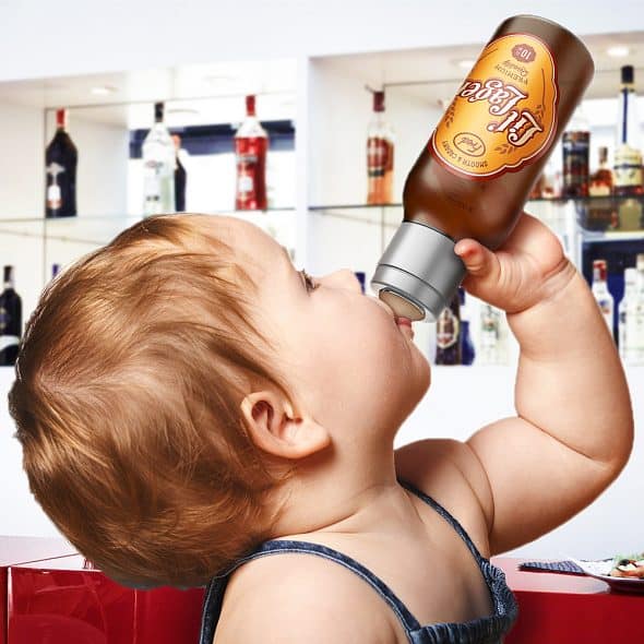Fred & Friends Chill Lil' Lager Baby Bottle Gift for Babies Fred & Friends Chill Lil’ Lager Baby Bottle Gift for Babies