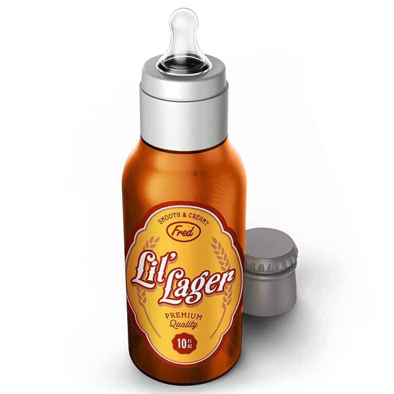 Fred & Friends Chill Lil' Lager Baby Bottle Good for Infant