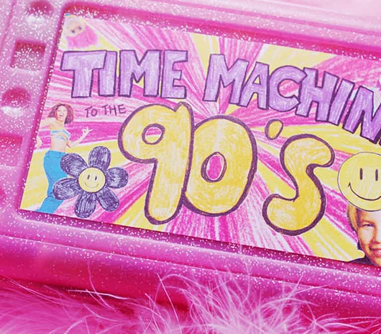 Sweet and Lovely Time Machine To The 90s Nostalgia Kit Amazing Storage