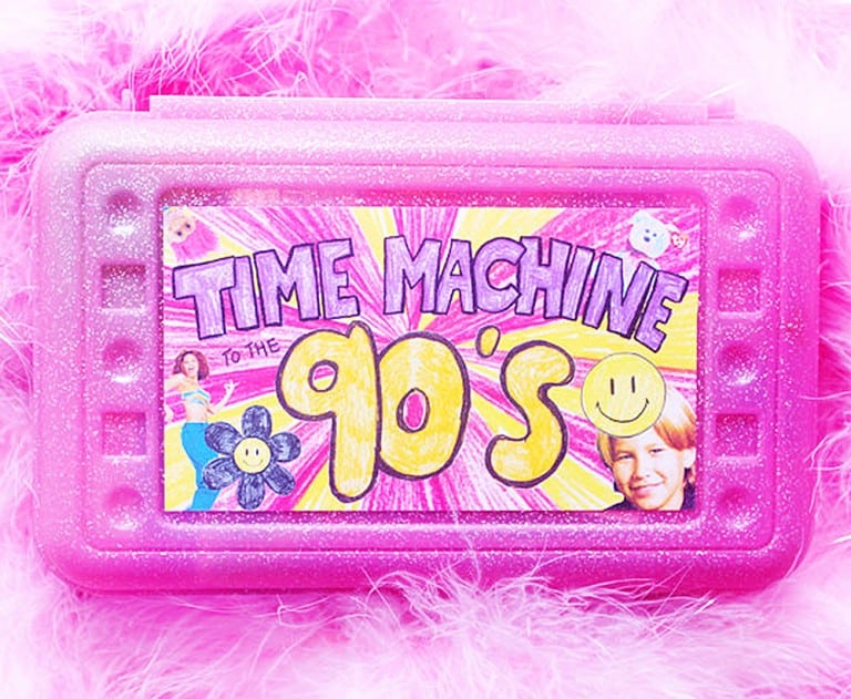 Sweet and Lovely Time Machine To The 90s Nostalgia Kit Nice Gift for Her