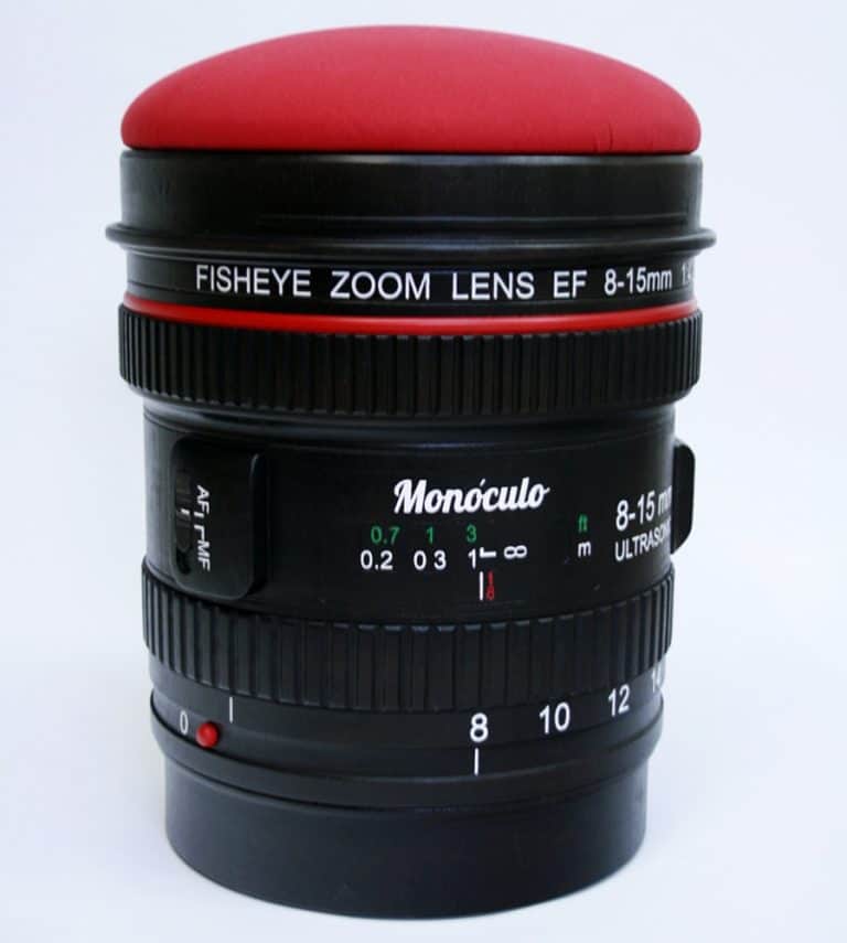 Monoculo Shop Camera Lens Shaped Stool Cool Novelty Item