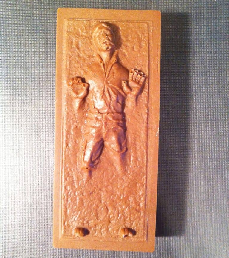 Sweet Belle Cakes Han Solo In Carbonite Chocolate Truffle Bar For Starwars Fan