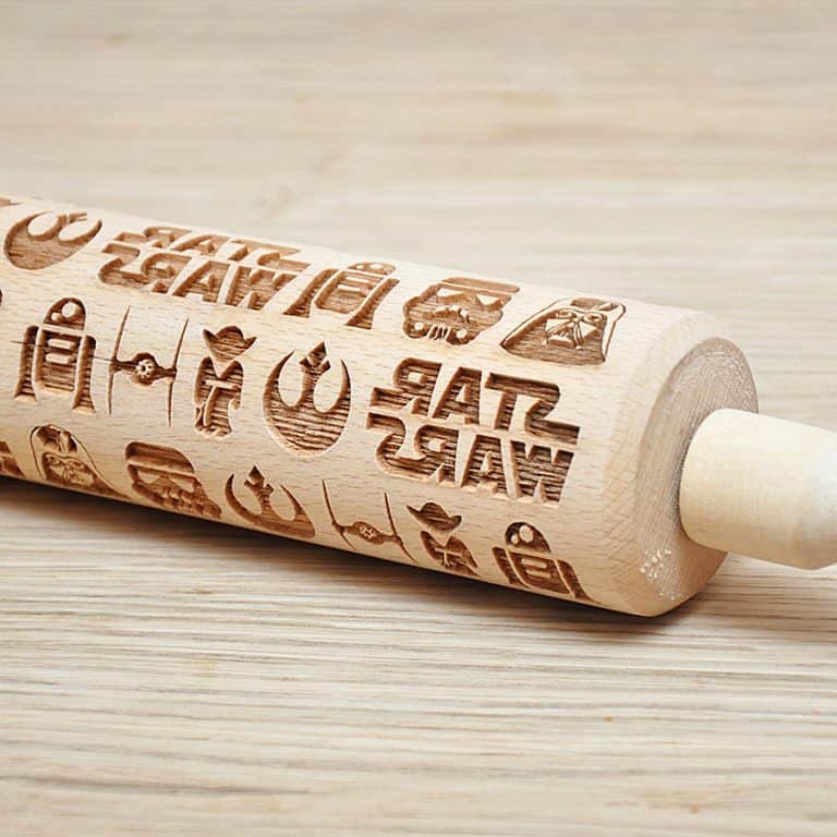 Favourite Cookies Star Wars Engraved Rolling Pin Awesome way to bake