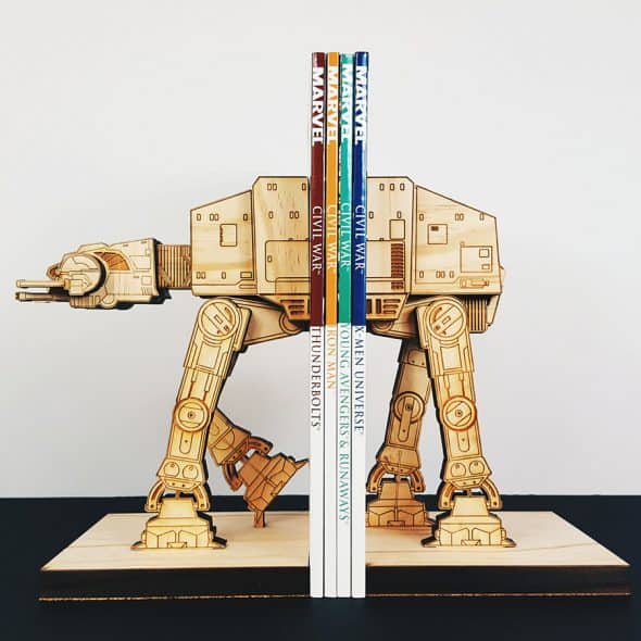 Moku Shop Star Wars AT-AT Book Ends Gift Idea Moku Shop Star Wars AT-AT Book Ends Gift Idea