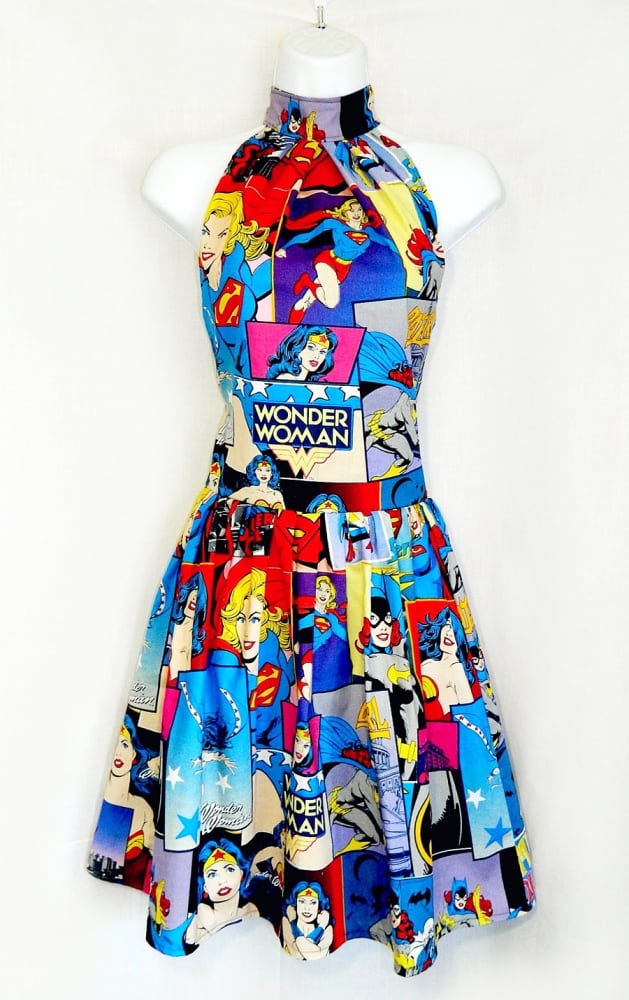 Rebecca S Dorky Designs Dc Comics Superhero Dress Noveltystreet