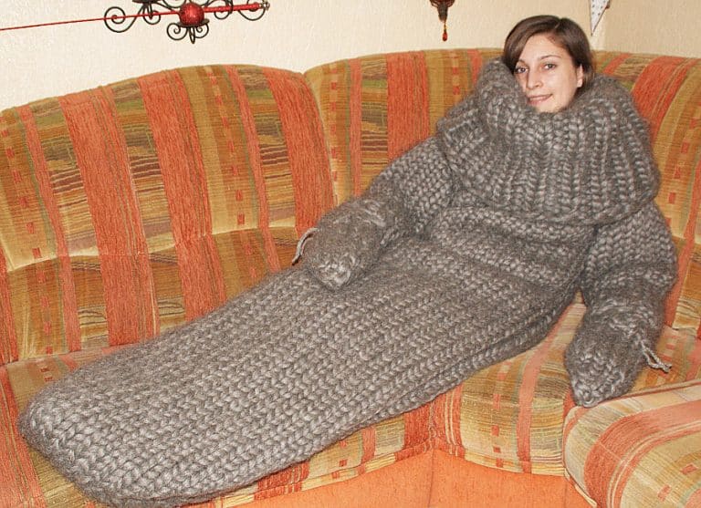 Strickolino Knitted Turtleneck Sleeping Bag Novelty Item