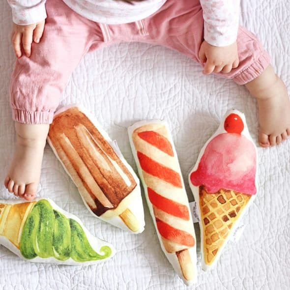 The Fox in The Attic Ice Cream Baby Rattle Nice Present for Babies The Fox in The Attic Ice Cream Baby Rattle Nice Present for Babies