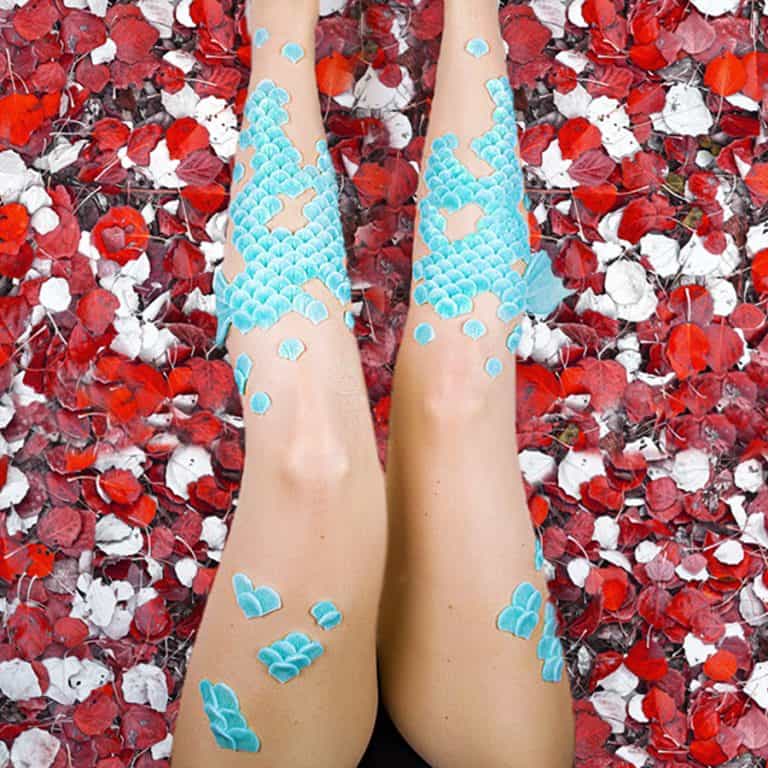 Tinkercast Mermaid Tights with silicone scales and Fins Best Gift for Your Girlfriend
