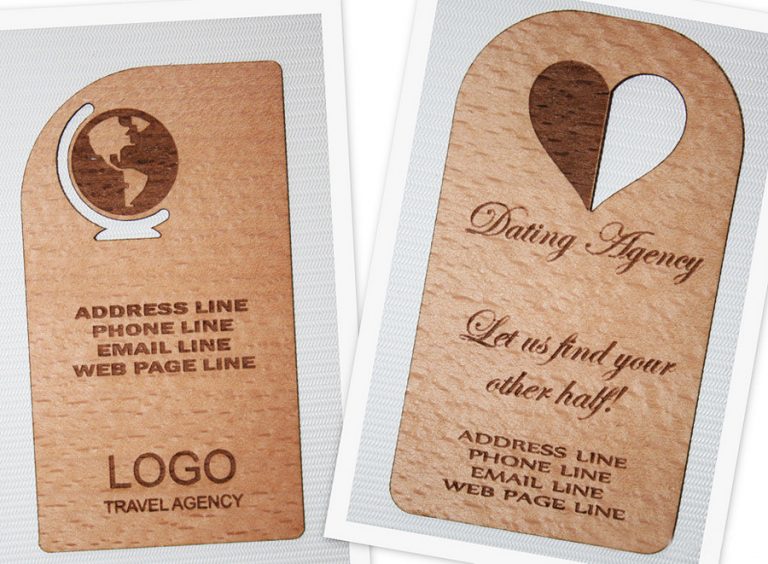 Wood Power Wooden Business Card Nice Novelty