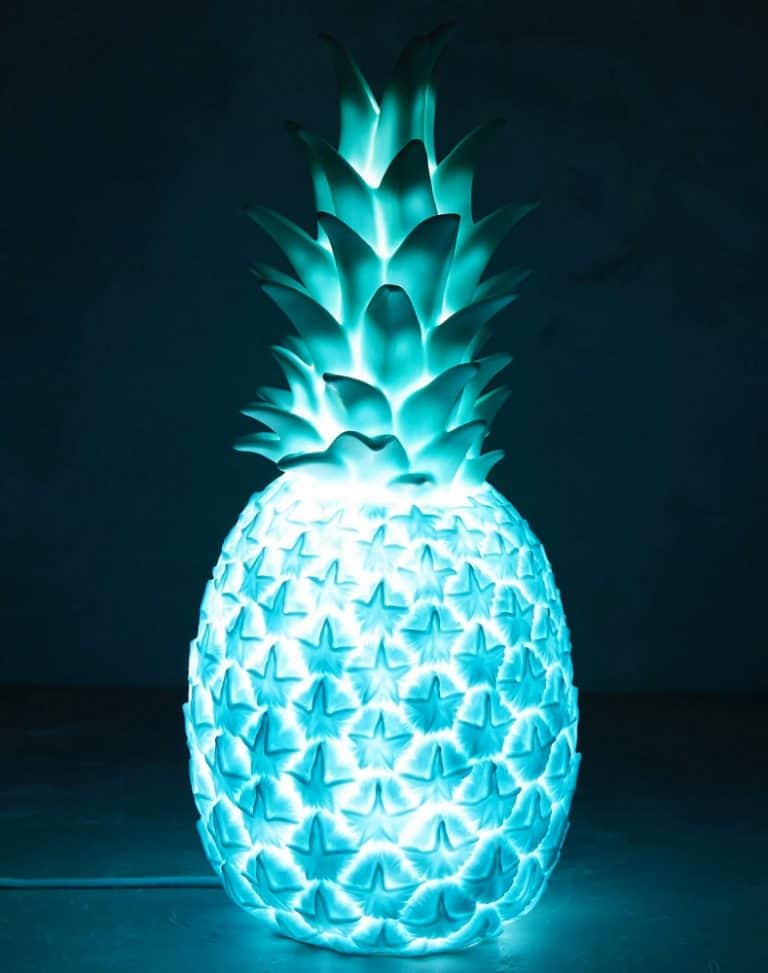 Anthropologie-Pineapple-Light-Blue-Night-Light