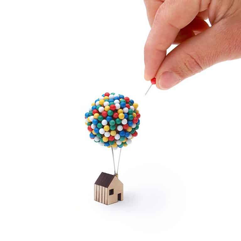 Clive Roddy Balloon Pin House Handmade Item