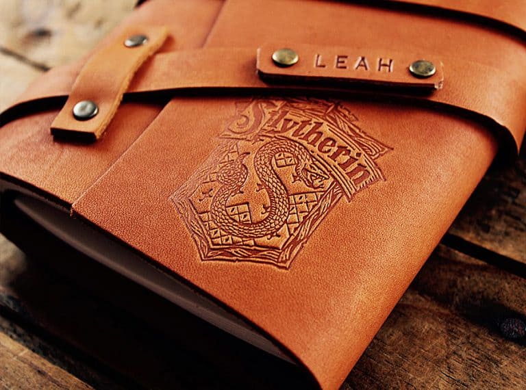 Curtis Matsko Harry Potter Refillable Personalized Leather Notebook Made from Premium Leather